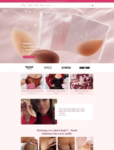 eCommerce website: Cakes BODY