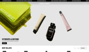 eCommerce website: Grown Alchemist