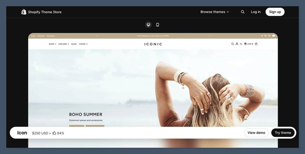 Icon Shopify Theme
