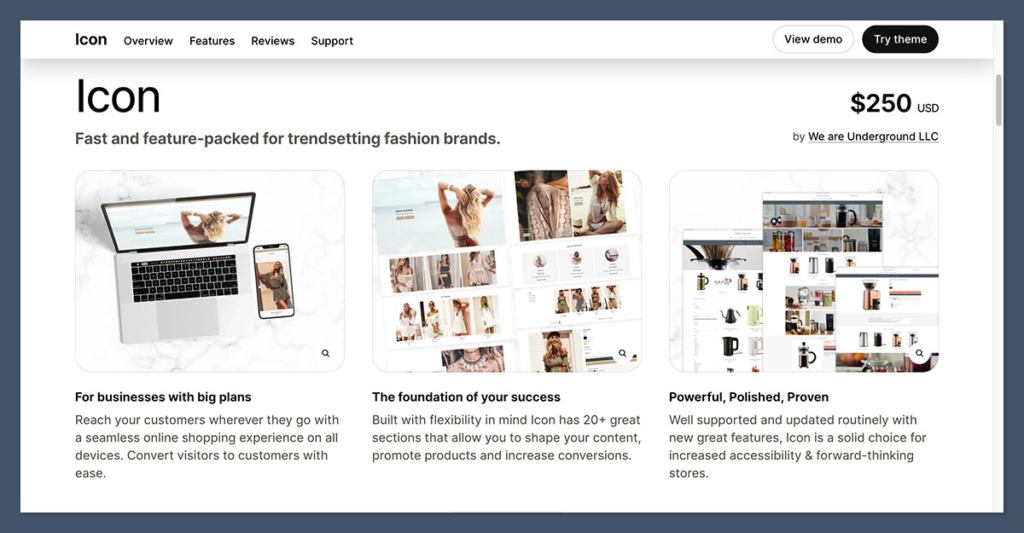 Icon Shopify Theme 2