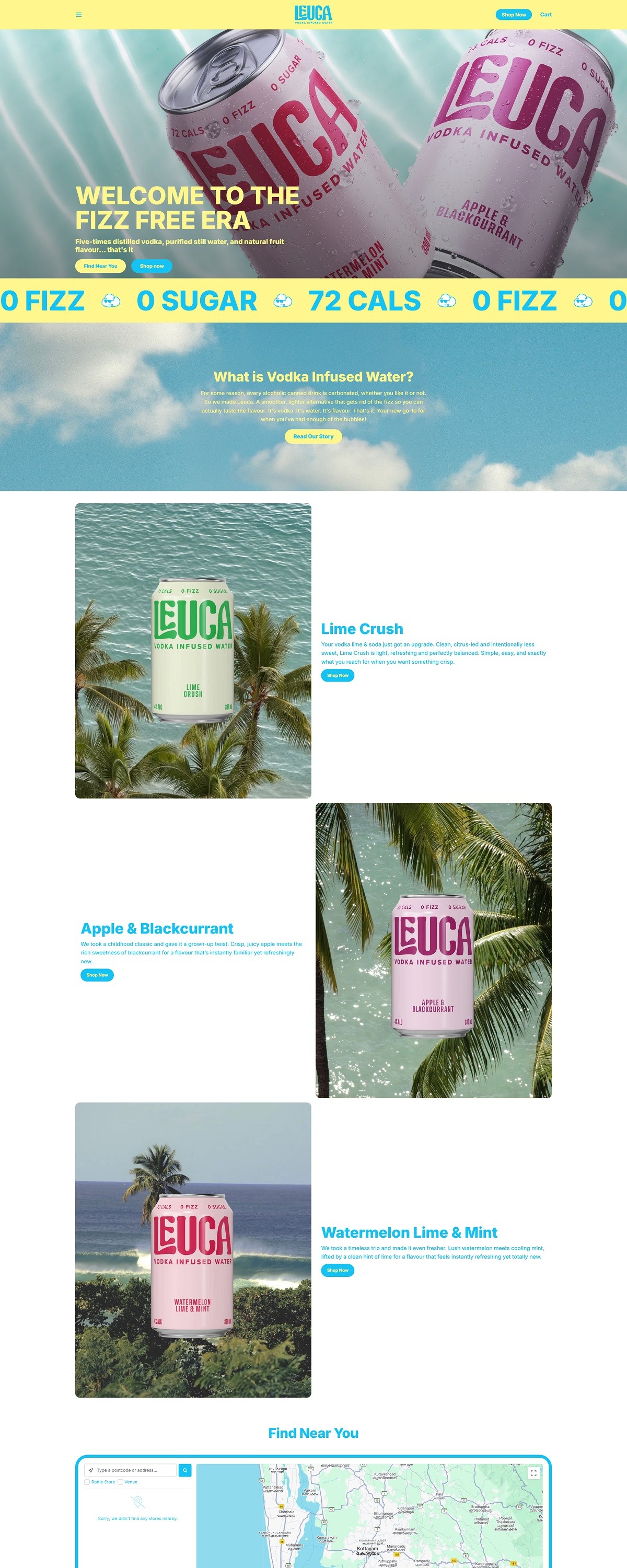 eCommerce website: Leuca