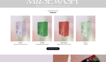 eCommerce website: Muse Wash