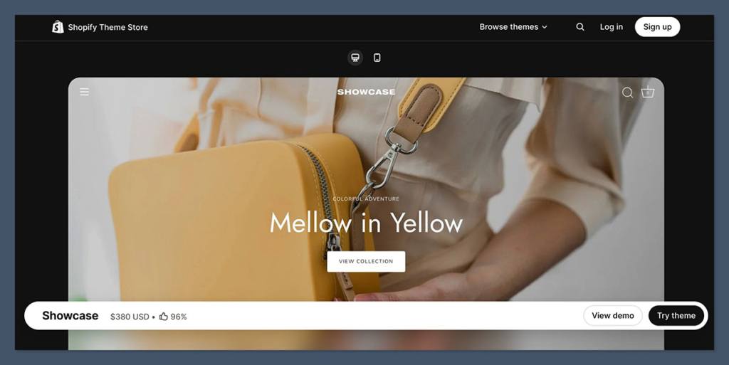 Showcase Shopify Theme 1