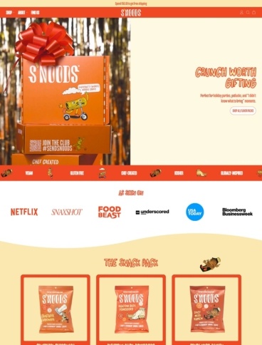 eCommerce website: S’NOODS