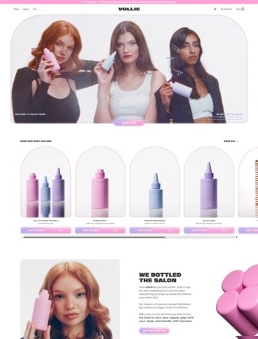 eCommerce website: Vollie