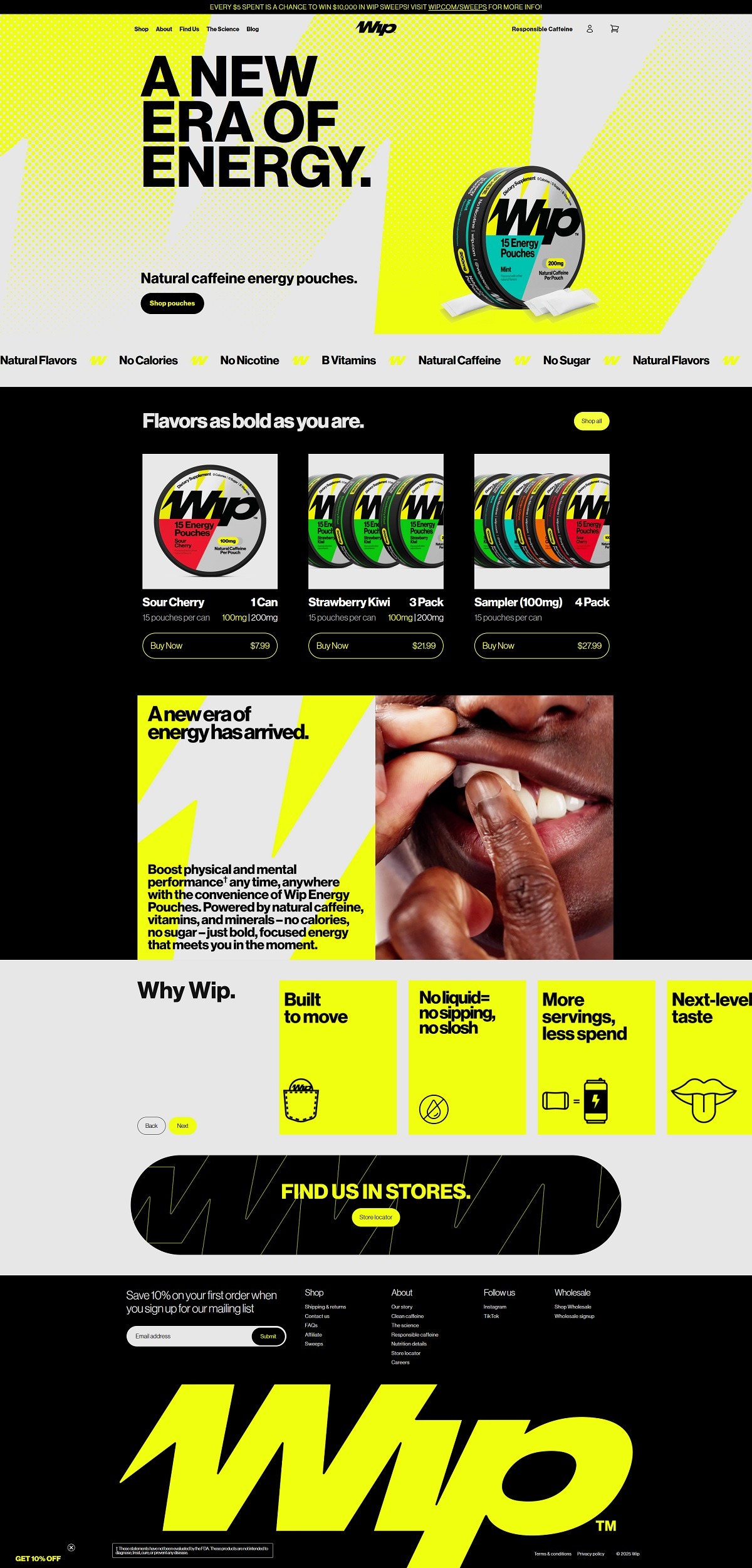 eCommerce website: Wip