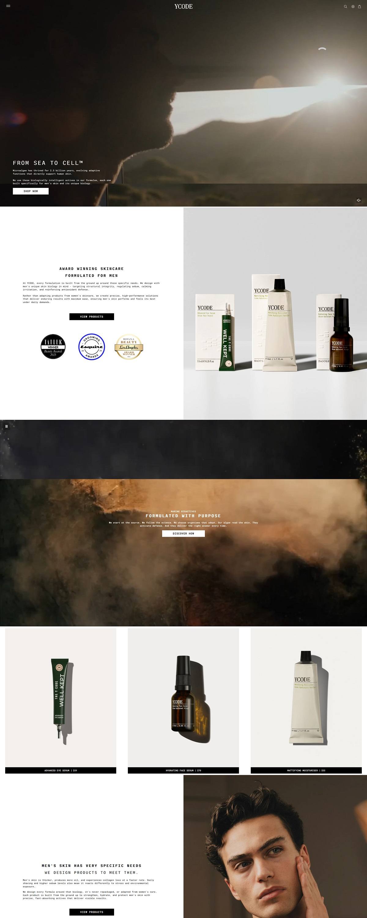 eCommerce website: YCODE