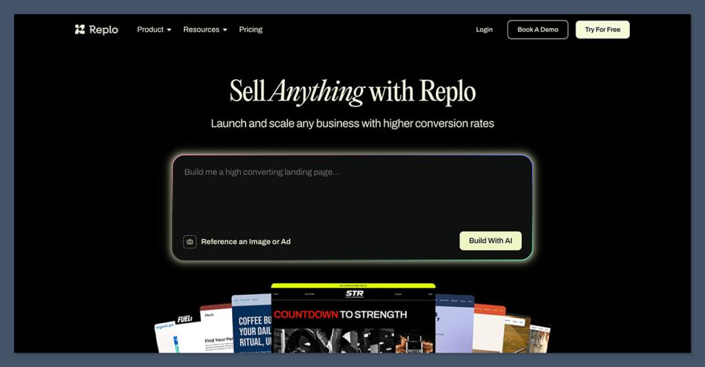 replo homepage