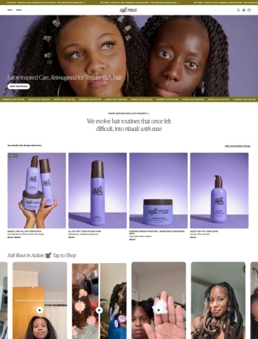 eCommerce website: Soft Rows