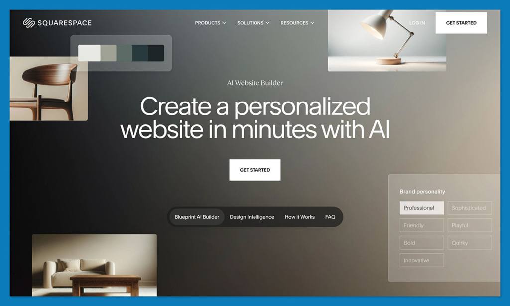 squarespace blueprint ai builder