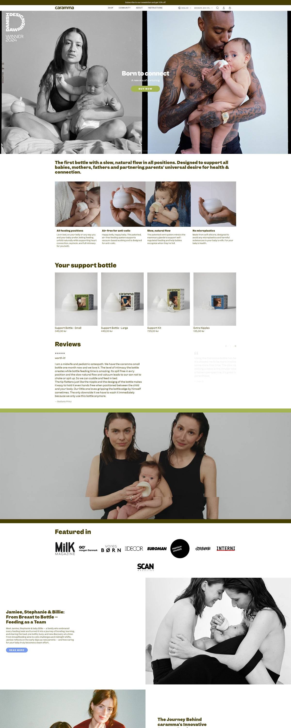 eCommerce website: Caramma