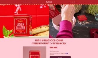 eCommerce website: Hayati