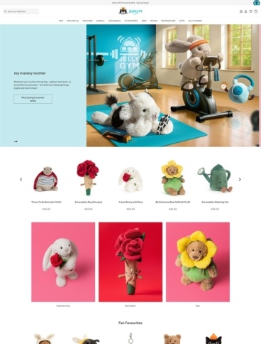 eCommerce website: JellyCat