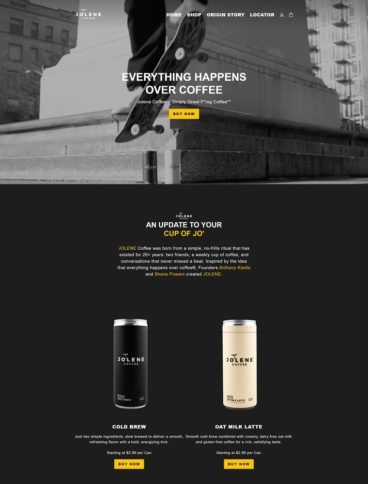 eCommerce website: Jolene Coffee
