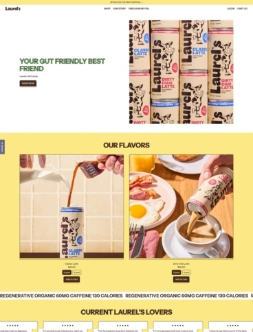 eCommerce website: Laurels