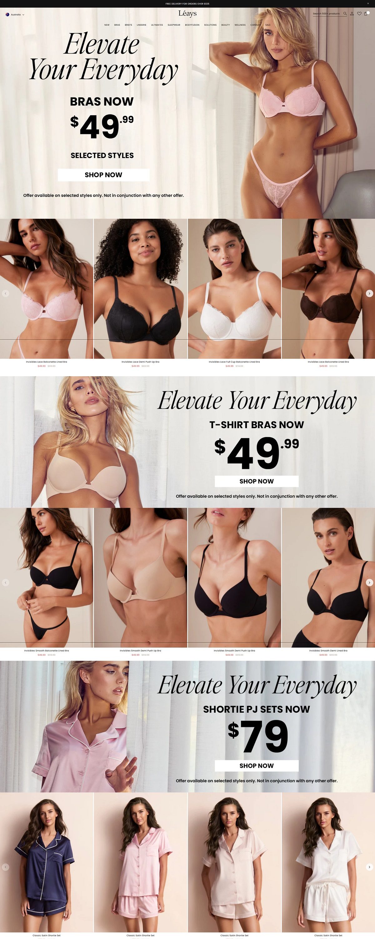 eCommerce website: Léays