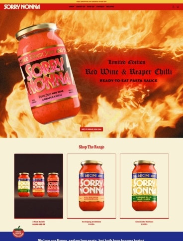 eCommerce website: Sorry Nonna