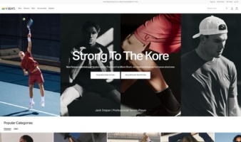 eCommerce website: Vuori