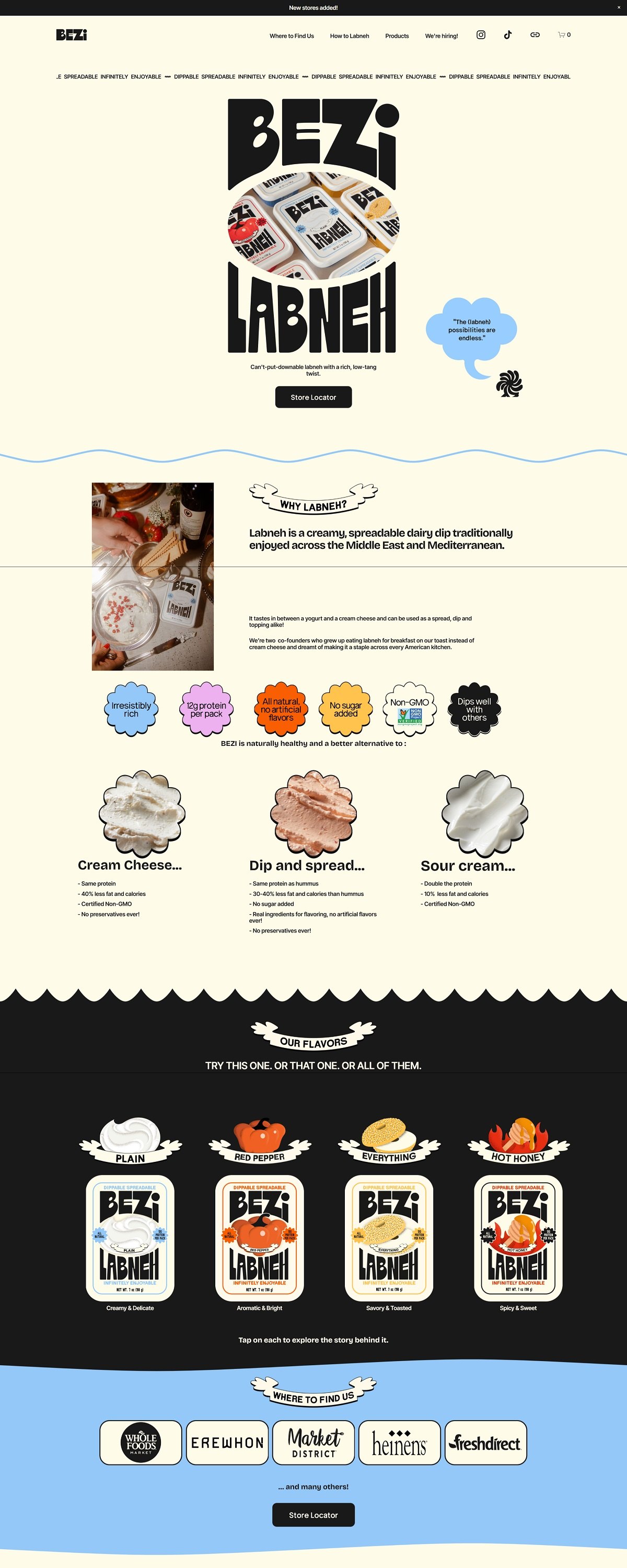 eCommerce website: Bezi