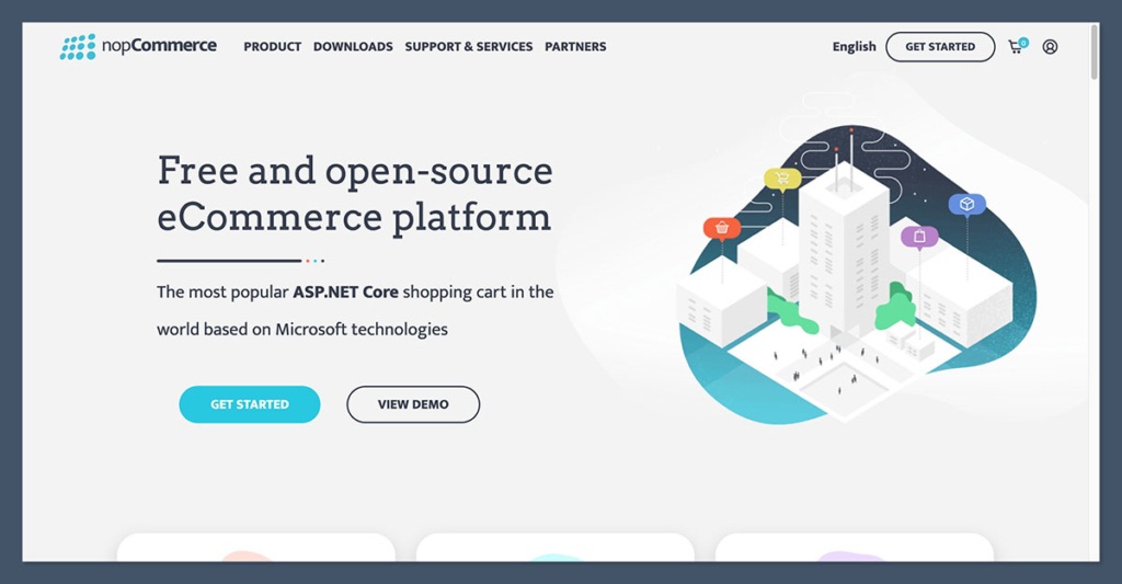 nopCommerce homepage
