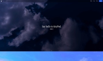 eCommerce website: tinyPod