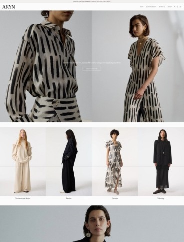 eCommerce website: AKYN