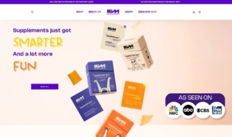 eCommerce website: AIM Nutrition