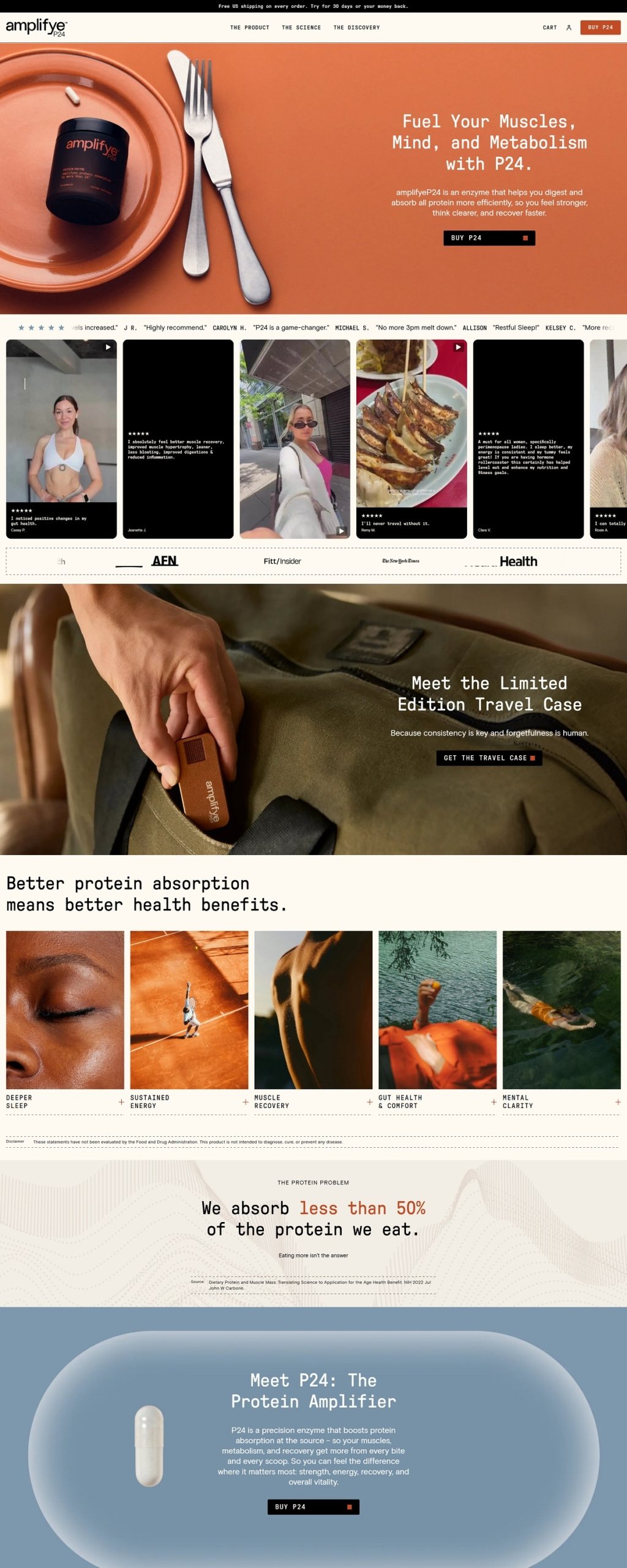 eCommerce website: AmplifyME