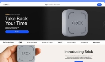 eCommerce website: Brick