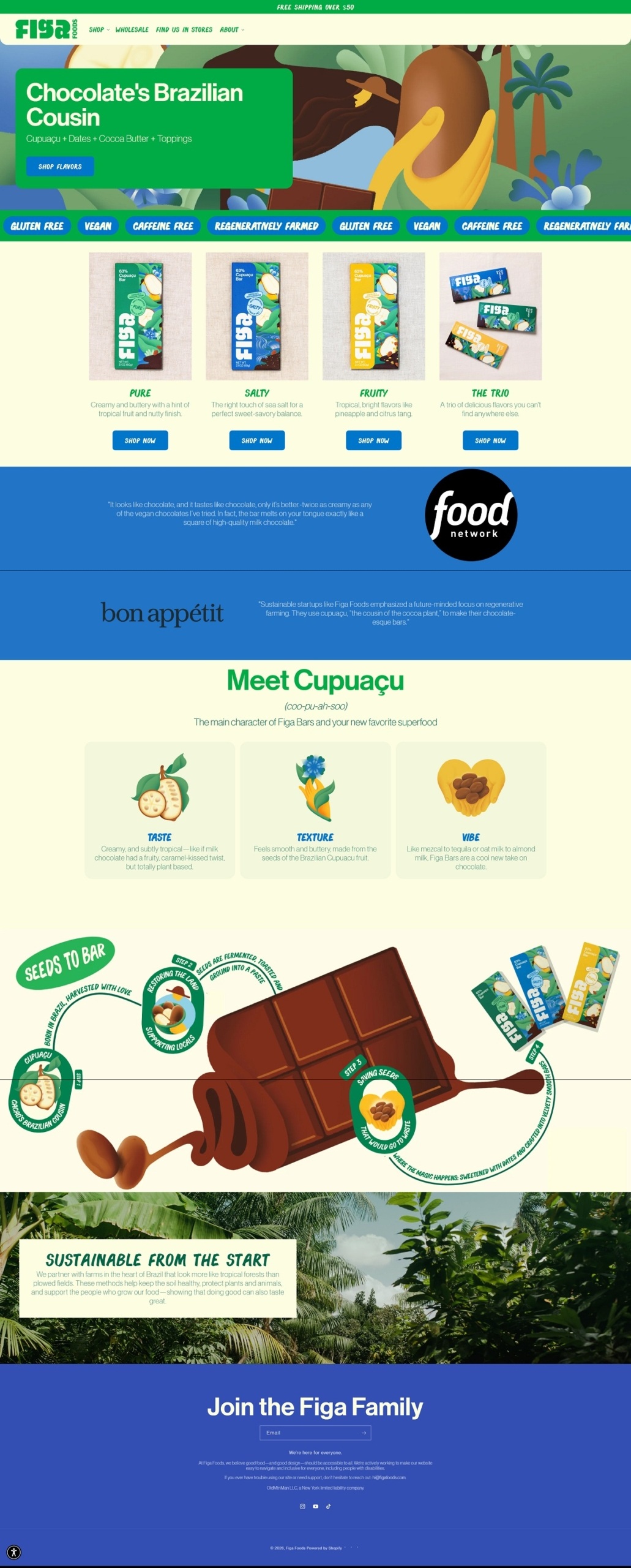eCommerce website: Figa Foods