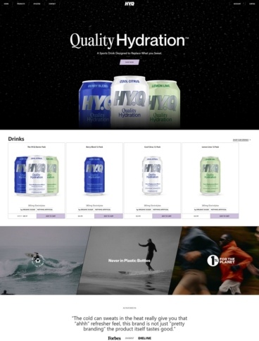 eCommerce website: HYQ