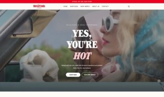 eCommerce website: Hot Girl Soda