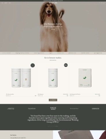 eCommerce website: Lil Luv Dog