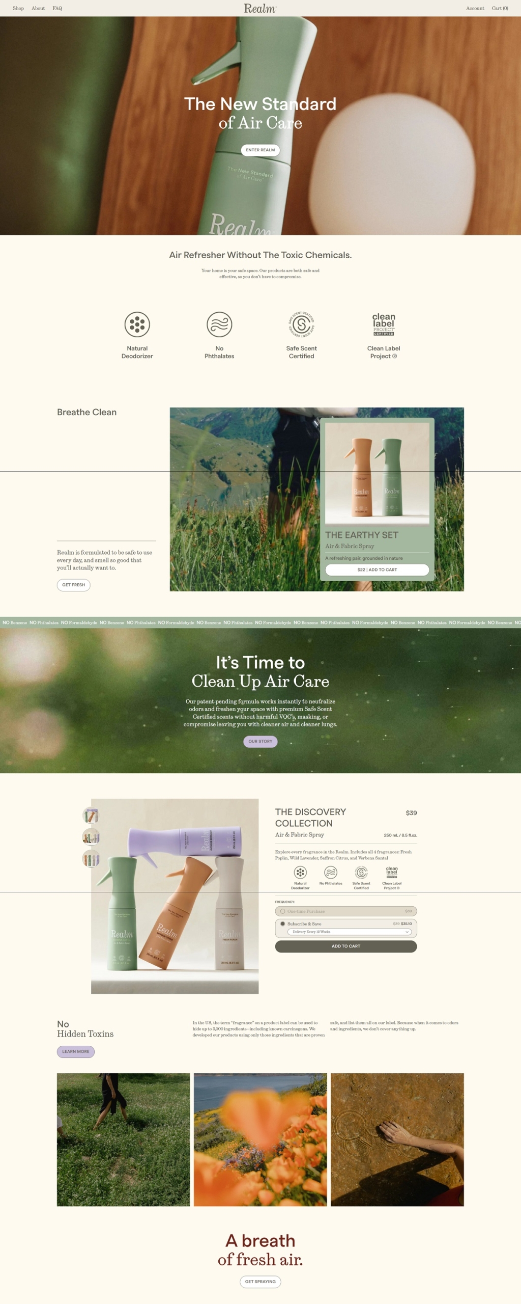 eCommerce website: Realm