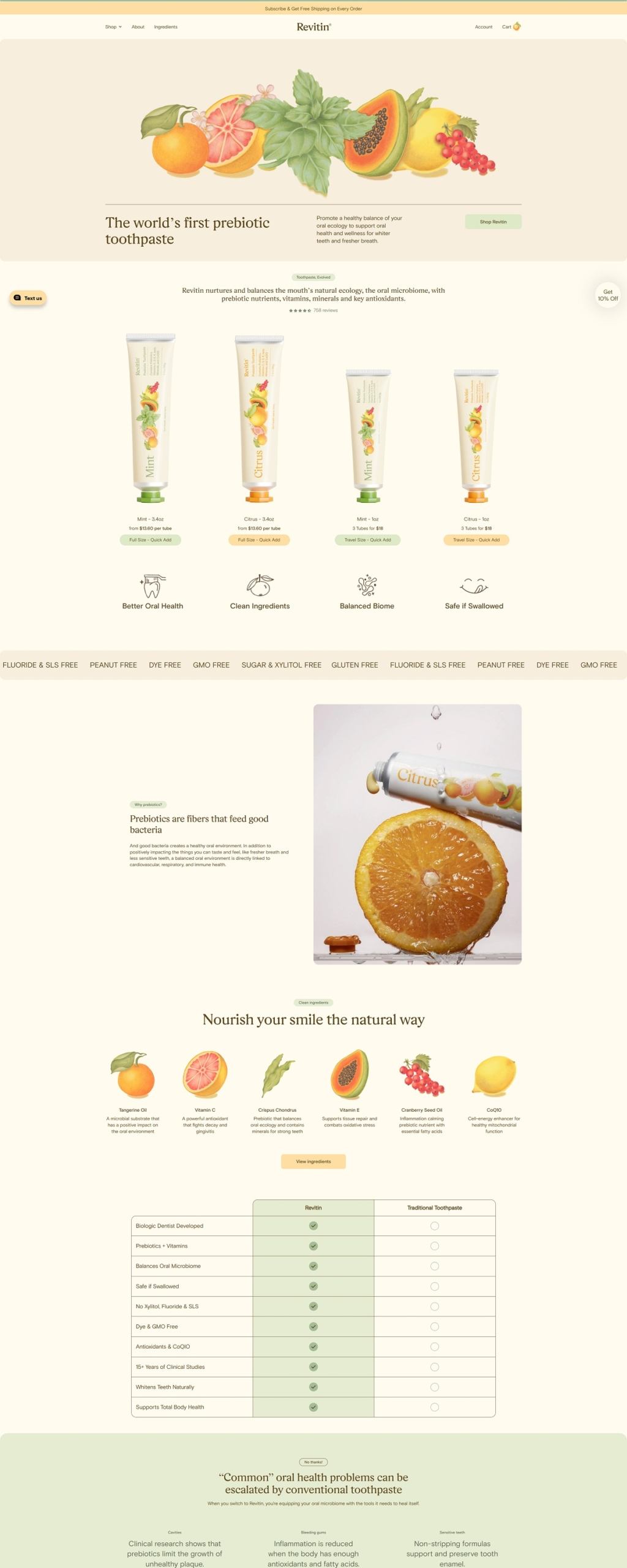 eCommerce website: Revitin