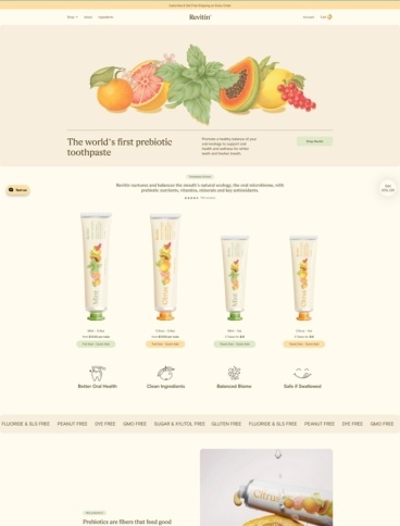 eCommerce website: Revitin