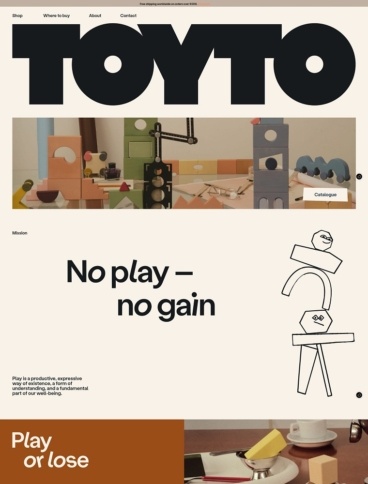eCommerce website: TOYTO
