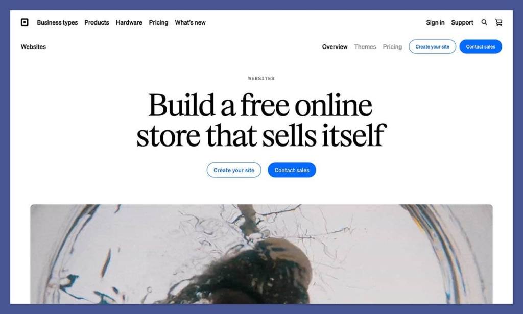 square online homepage