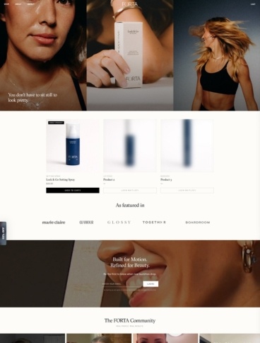 eCommerce website: Forta