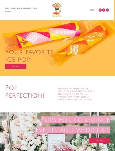 eCommerce website: FrutaPOP