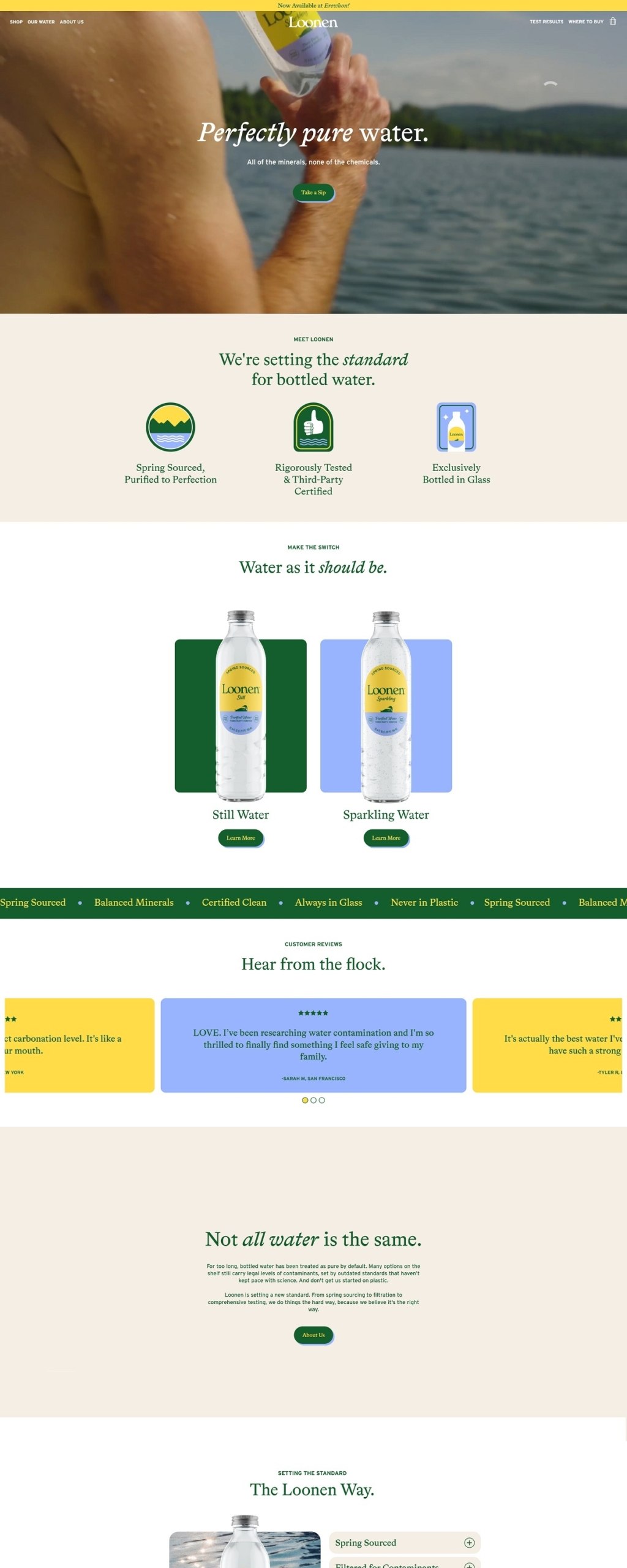 eCommerce website: Loonen