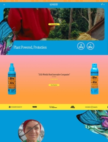eCommerce website: Mimikai