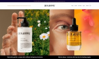 eCommerce website: Biography