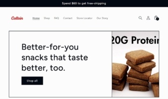 eCommerce website: Caltein