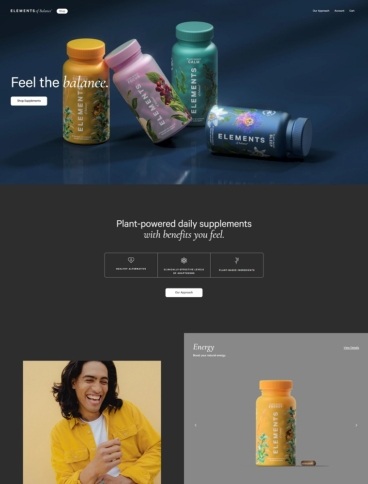 eCommerce website: Elements of Balance