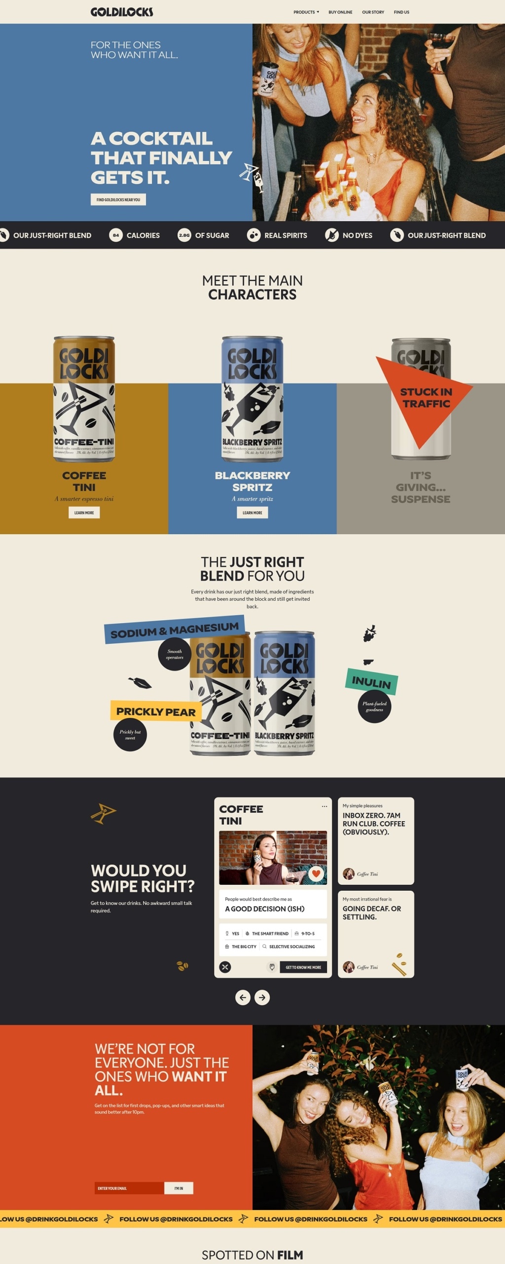 eCommerce website: Goldilocks