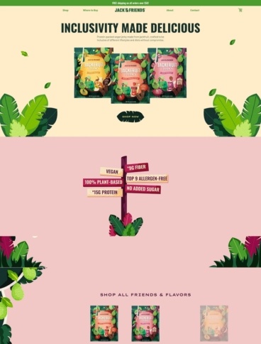 eCommerce website: Jack & Friends