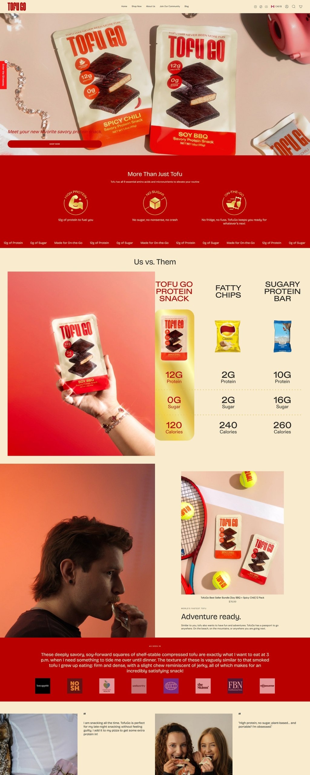 eCommerce website: TofuGo