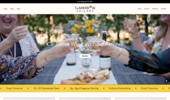 eCommerce website: Tomorrow Cellars