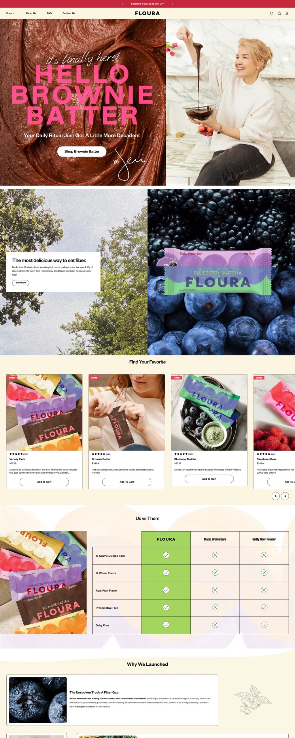 eCommerce website: Floura